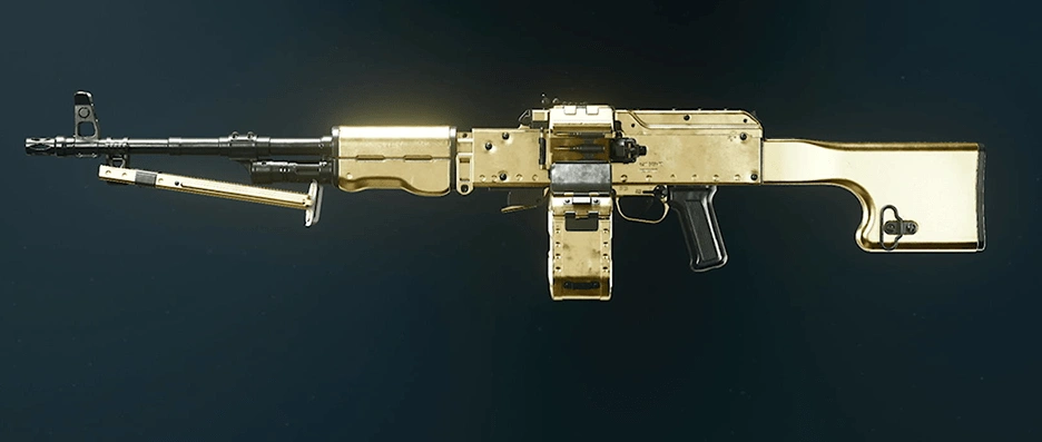 Call of Duty Black Ops 6 LMG weapons with various camos displayed