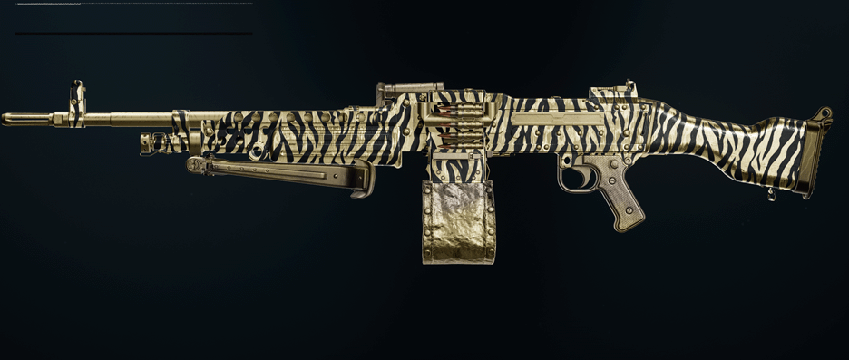 GPMG-7 LMG showcasing different camo patterns and unlock progression