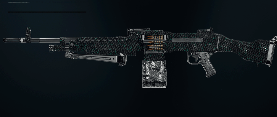 GPMG-7 LMG showcasing different camo patterns and unlock progression