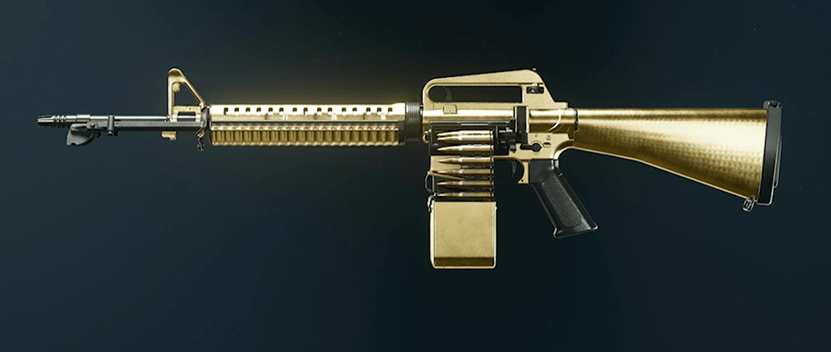 XMG LMG with completed camo challenges and mastery progression