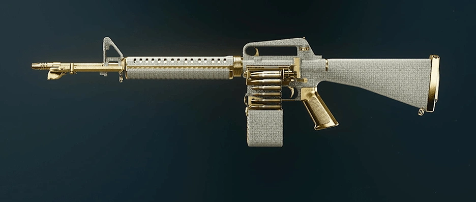 XMG LMG with completed camo challenges and mastery progression