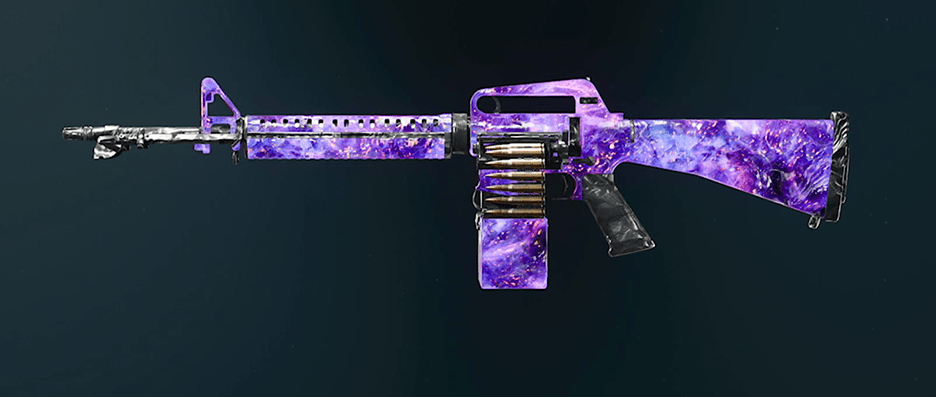 XMG LMG with completed camo challenges and mastery progression