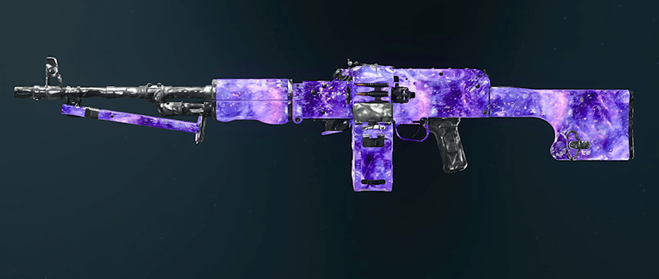 Call of Duty Black Ops 6 LMG weapons with various camos displayed
