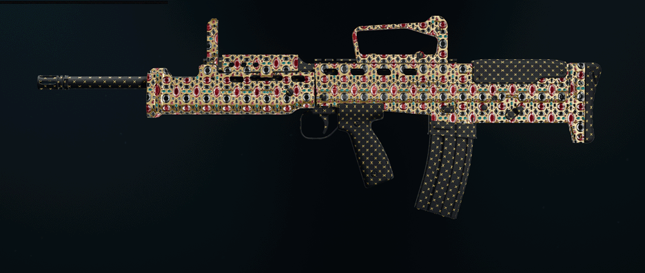 GPR 91 assault rifle with diamond camo