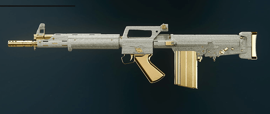 Goblin Mk2 assault rifle with diamond camo pattern