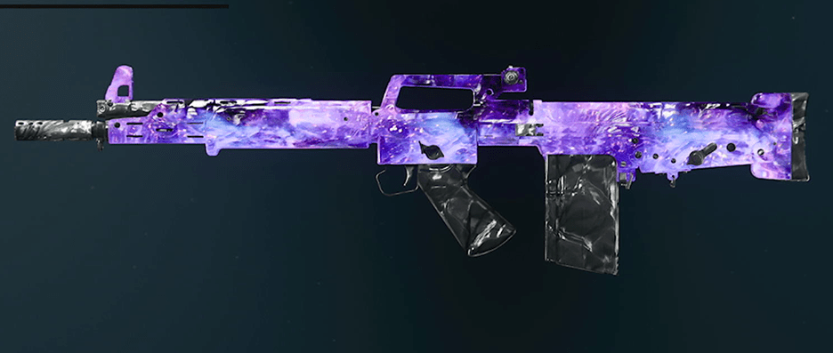 Goblin Mk2 assault rifle with diamond camo pattern