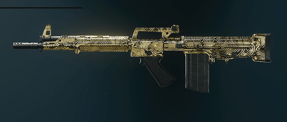 Goblin Mk2 assault rifle with diamond camo pattern