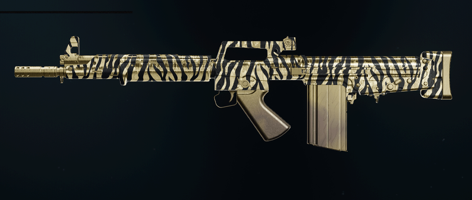 Goblin Mk2 assault rifle with diamond camo pattern