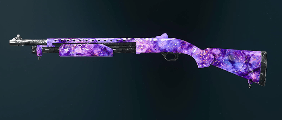 Marine SP shotgun with diamond camo pattern