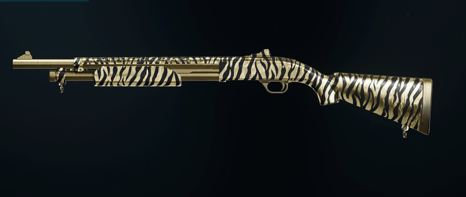 Marine SP shotgun with diamond camo pattern