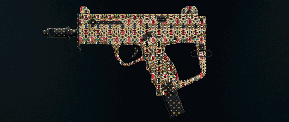 SMG weapons with various camos in Black Ops 6