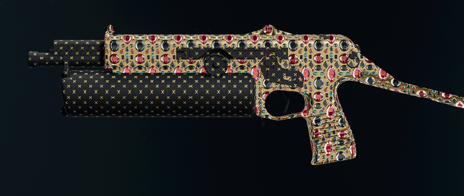 PP-919 SMG showcasing Diamond camo pattern