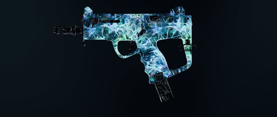 SMG weapons with various camos in Black Ops 6