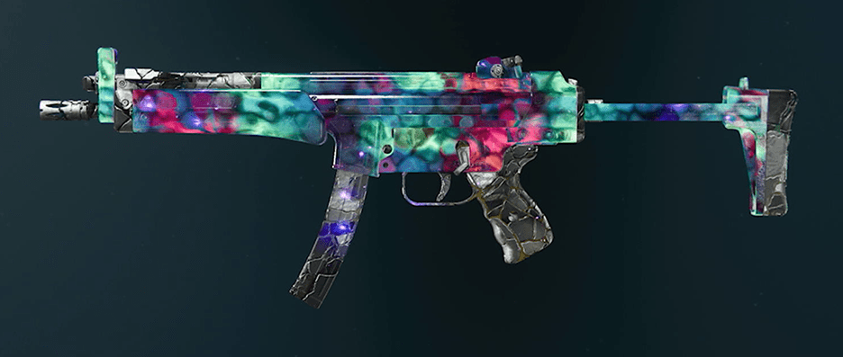 C9 SMG displaying Afterlife camo with zombie eliminations