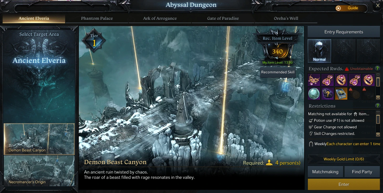 Raids and dungeons