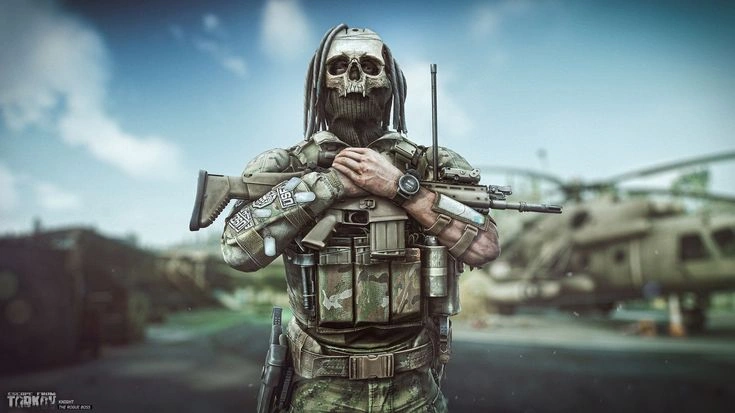 Tarkov player with TOZ weapon facing high-level opponent
