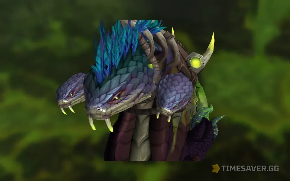 Indigo Coiled Horror Mount